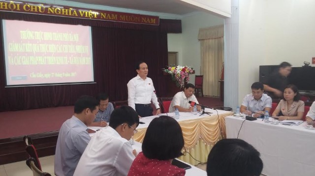 	Giám sát tình hình kinh tế - xã hội tại Cầu Giấy